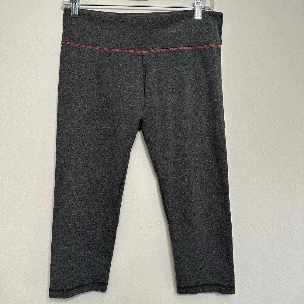 lululemon athletica Capri Charcoal Cropped Leggings